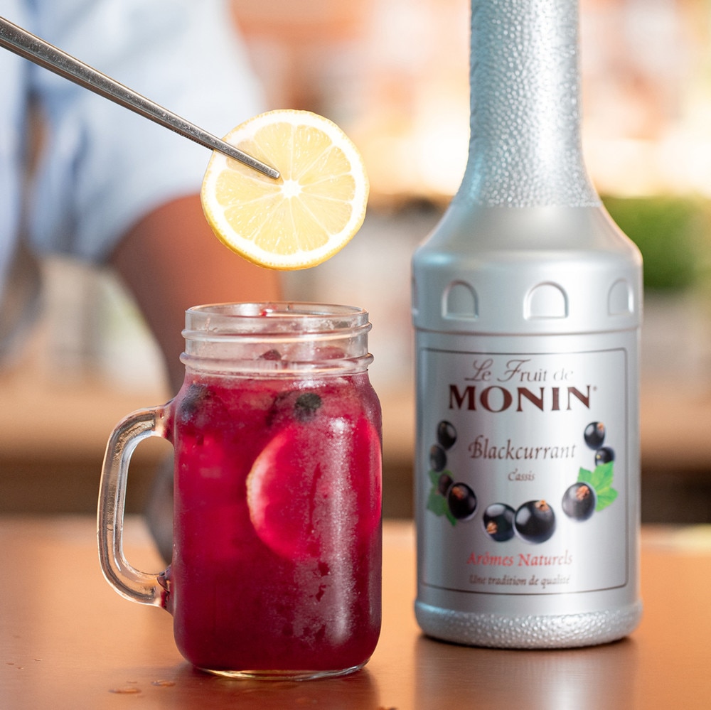 Monin Fruit Mix - Blackcurrant- 1L Plastic